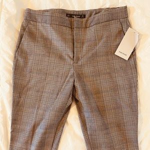 Zara check pants, new with tags on, size 6.